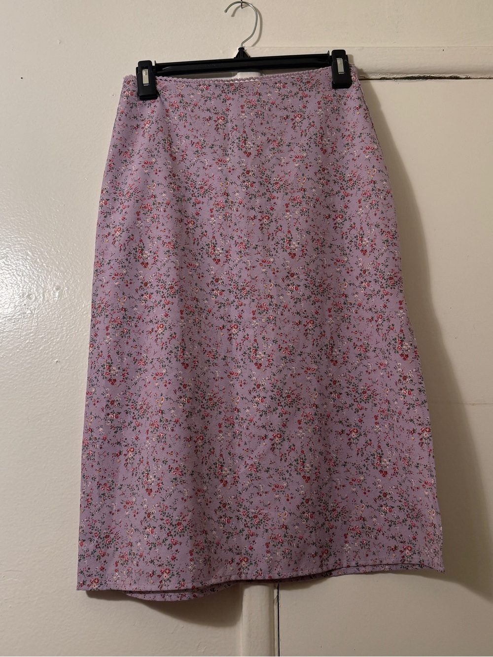 John Galt Floral Midi Skirt Lavender Purple Ditsy Print Coquette Y2K